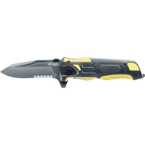 Coltello walther pro rescue lama seghettata vetro taglia cinture