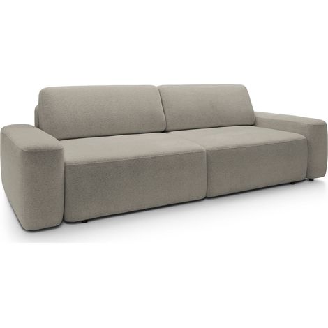 Selsey Baleo - 3-Sitzer Sofa mit Schlaffunktion, Chenille-Bezug, Greige (1/5)
