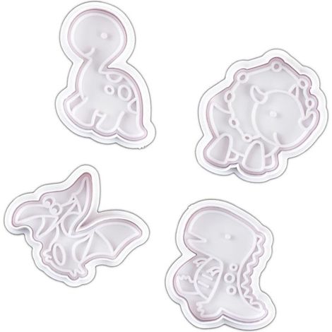 moules à pâtisserie en forme de dinosaure, résistants à la chaleur, pour gâteaux, biscuits, chocolats et bonbons, faciles à démouler et sûrs à réaliser. (1/5)
