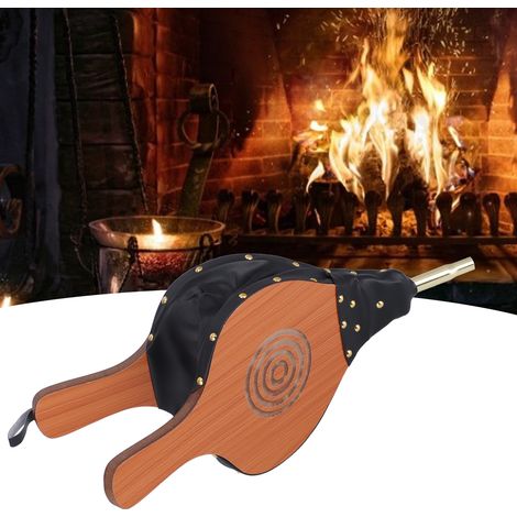 Allume-feu en bois, soufflet, accessoires de cheminée SOUFFLET, souffleur de barbecue, outils de souffleur en bois pour pique-nique (1/5)