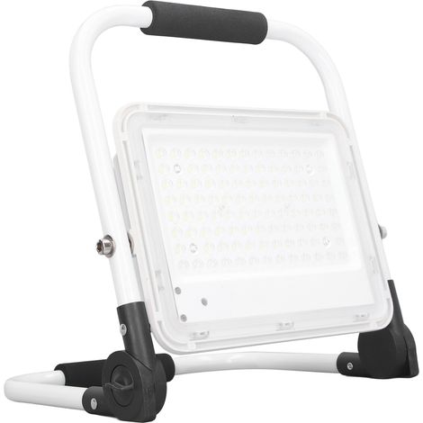 Projecteur LED 100 W 9 000 lm, angle de vision de 120°, pliable, portable, rechargeable, IP65, lampe de travail LED, AC100-240 V, prise UE (1/5)