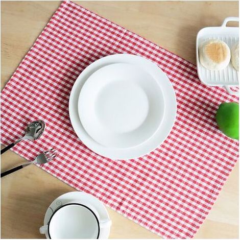 Lot de 3 torchons – 40 x 60 cm – Motif à carreaux rétro – pour essuyer la vaisselle et les mains – Multicolore (1/5)