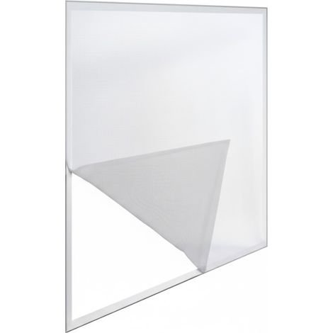 ZANZARIERA PER FINESTRE IN POLIESTERE CON NASTRO VELCRO 2 TELI- - cm.75x250 - bianca - 4 pezzi SANGIORGIO