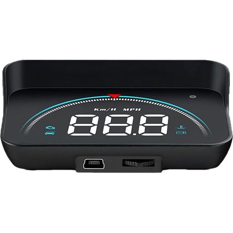 M8 HUD Affichage tête Haute Voiture ，Affichage De Voiture De Jauge ODB 3.5 Pouces Affichage Tête Haute OBD2 HUD Projecteur Affichage De Voiture Numérique Pour Voiture Multifonction Portable（noir）