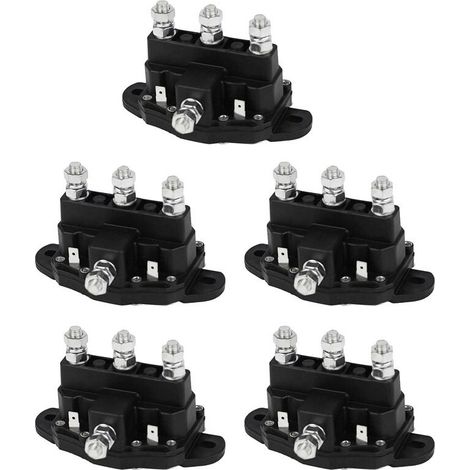 5X per elettrovalvola di inversione motore verricello 12V CC contattore relè interruttore funzionamento intermittente 6 terminali 214-1231-A11 (1/2)