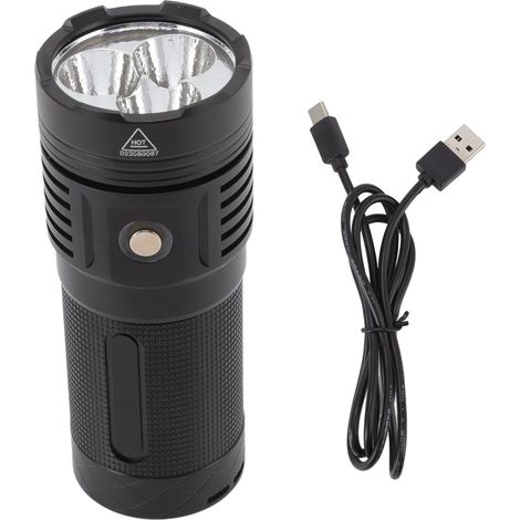 IPX6 wasserdichte LED-Taschenlampe mit 5 leistungsstarken Leuchtmodi (8000 Lumen) (1/5)