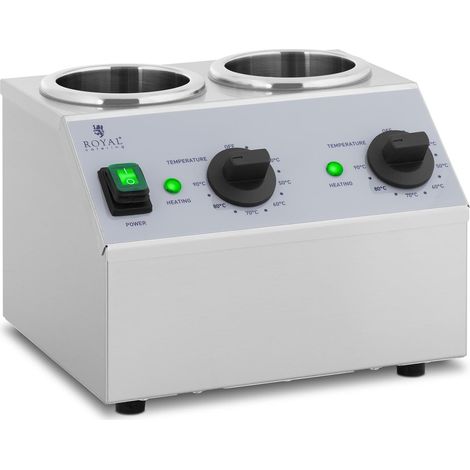 Scaldasalse 2 x 1 litro pannello di controllo sopra acciaio inox 140004260