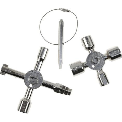 Llave universal para armarios técnicos 10 en 1 (100) (1/4)