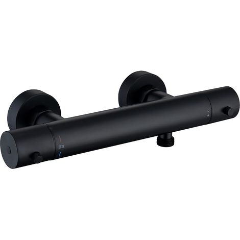 Barre mitigeur de douche thermostatique, chrome exposé anti-brûlure à température constante – Robinet de douche uniquement (1/4)