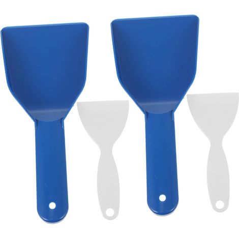 4 pièces Set de Pelles à Neige et Glace Portables PP pour Déneigement et Dégivrage Voiture et Réfrigérateur Design Ergonomique Multifonction Pratique pour Usage Domestique et (1/5)