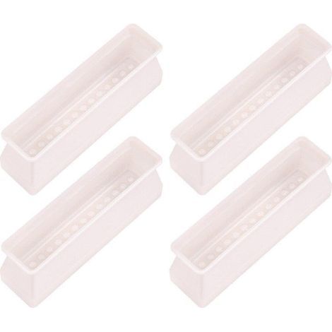 Set mit 4 rechteckigen Silikon-Beinschonern für Stühle und Möbel, Tischbeinschoner gegen Kratzer