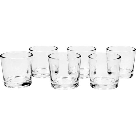 Set 6 Bicchieri Liquore in Vetro Trasparente Chupito 4,8 cl (1/4)