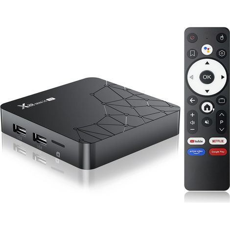 1 Boitier TV Android, 8K Ultra HD, Chipset RK3518, RAM 2 Go ROM 16 Go, WiFi6 Bluetooth 5.0, USB3.0 pour Salon (1/5)