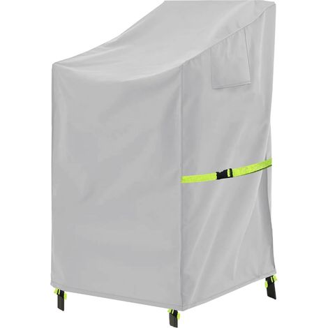 1 Housse De Protection Chaise Jardin Tissu Oxford 600D Imperméable Avec Sangles Pour Extérieur Balcon Patio (1/5)