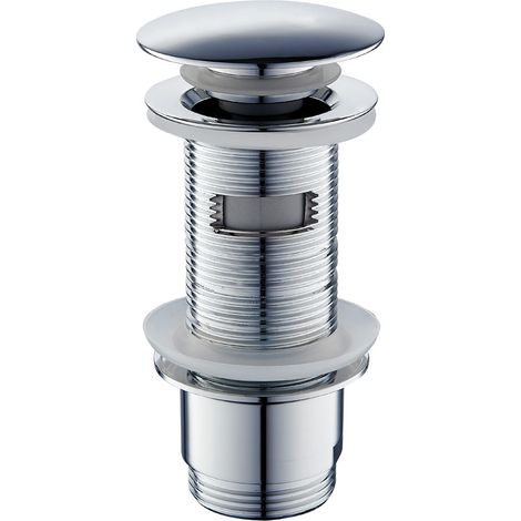 Svuotamento universale in metallo design rotondo cromato