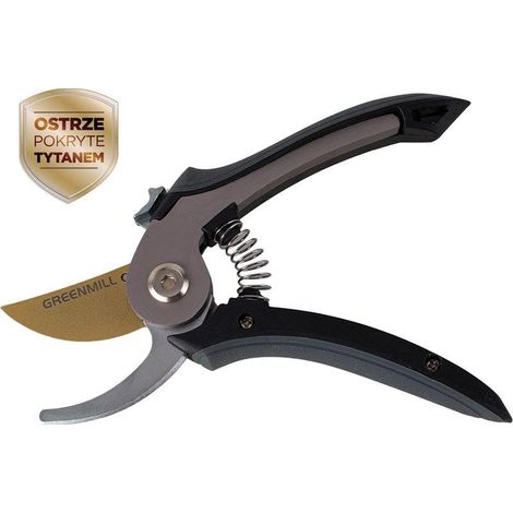Gartenschere Greenmill UP0055T titanium Titanschneide ergonomisch
