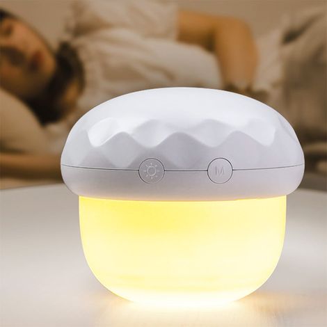 Lampada proiettore notturna bianca per bambini: Fungo (1/5)