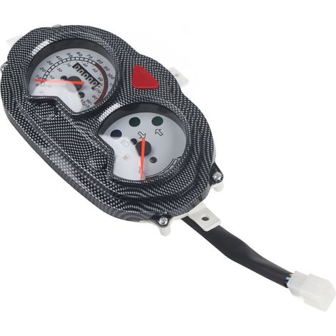 Compteur vitesse scooter moto universel rétro en plastique, instrument tableau bord (1/5)