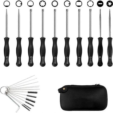 Lot de 10 tournevis de réglage de carburateur pour le nettoyage et la réparation des moteurs, compatible avec la plupart des modèles. (1/5)