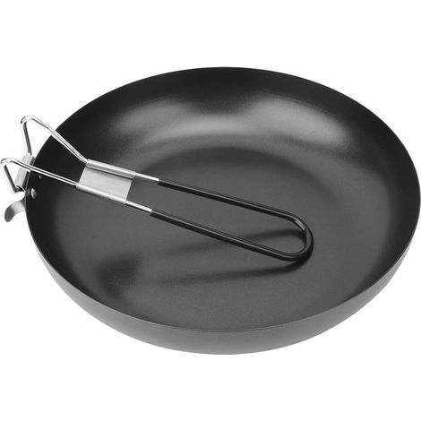 Poêle portative extérieure, ustensiles de Cuisine de Camping Pliables poêle antiadhésive Cuisson friture Camping Pique-Nique ustensiles de randonnée (1/5)