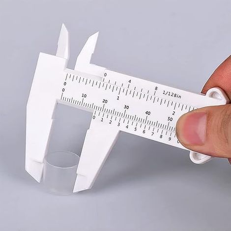 Micrometric Measuring Instrument, Brass Gauge Vernier Caliper Ruler Measuring Tool Mini Ruler for Jewellery Measuring Student Office Carpentry Home Garage (1/4)