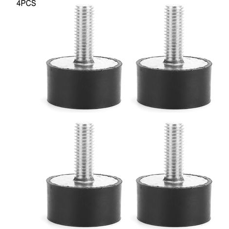 Isolateur De Vibration En Caoutchouc M8x23 - Absorbeur De Chocs Pour Machines Lourdes Et Équipements Industriels - Lot De 4 Pièces (1/5)