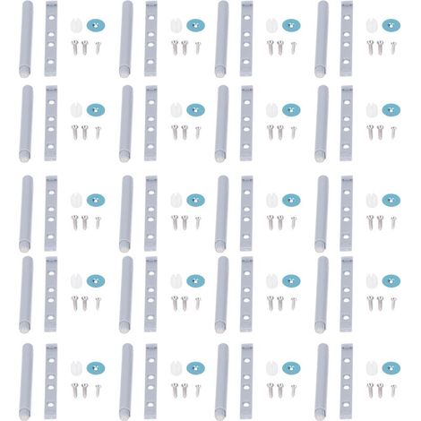20 Pièces Dispositif de Rebond Porte Placard, Outils Quincaillerie pour Portes Coulissantes Armoire (1/5)