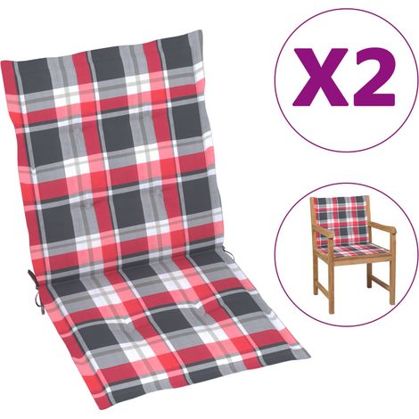 Gartenstuhlauflagen für Niedriglehner 2 Stk. 100x50x3 cm vidaXL
