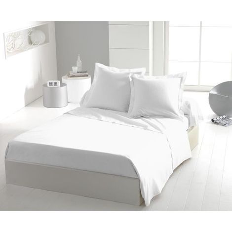 Bettlaken - HOME LINGE PASSION - Mikrofaser 82 g - 240 x 300 cm - Weiß