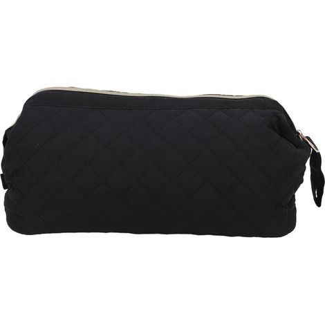 Sac de Fer à Lisser et à Friser, Organisateur D'Outils de Cheveux pour Outils de Coiffure avec Large Ouverture, Pochette de Voyage en Tissu Oxford Noir (1/5)