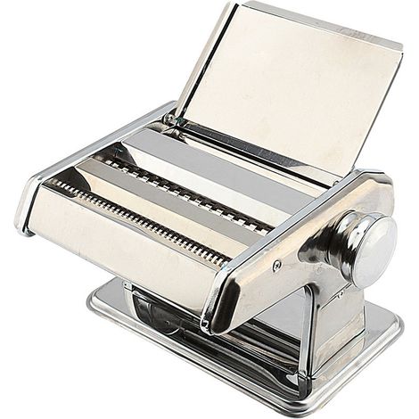3-in-1-Nudelmaschine aus Edelstahl: Lasagne-, Spaghetti- und Tagliatelle-Maschine, Küchenhelfer für Profis (1/5)