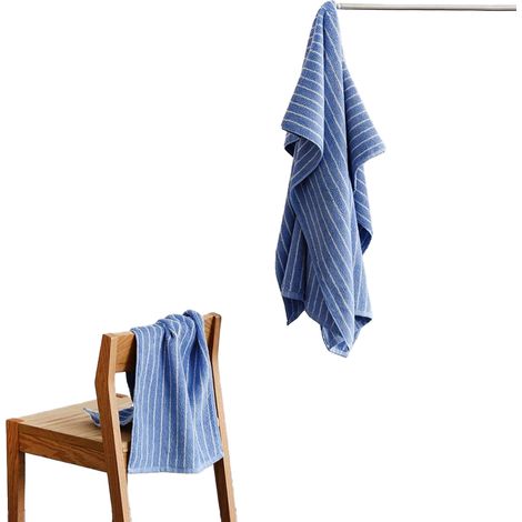 Lot de 2 serviettes de plage en coton rayé XXL (1/5)