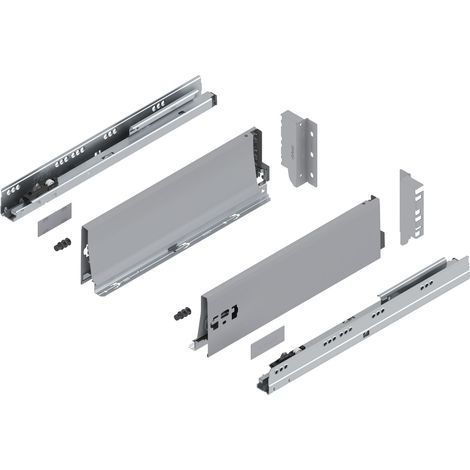 Blum Tandembox antaro K Schubladenschienen-Set 1 Paar, 30kg 400mm Vollauszug Blumotion, grau (1/5)
