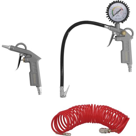 3-teiliges Kompressor-Zubehörset mit Schnellbefestigung, pneumatisches Werkzeugset für Kompressor. (1/5)