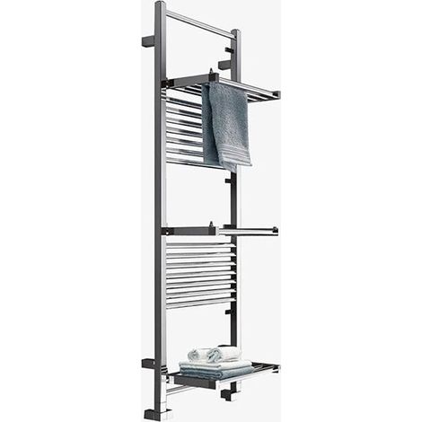 Scaldasalviette Acqua Calda Cromato alto 862mm e largo 580mm - 363 Watt - STEN862/580SSXCRO