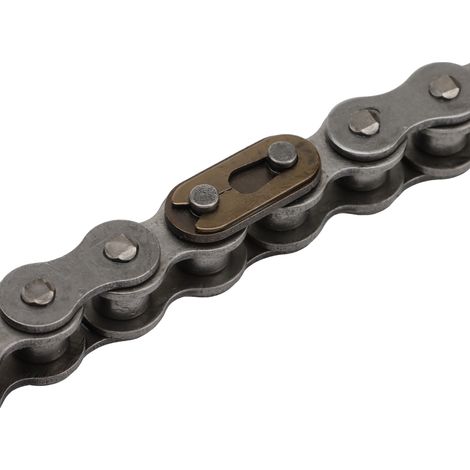 420 chain with 132 links, compatible with 420-132 motorcycle chains. (1/4)