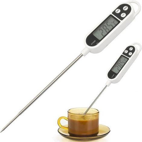 Thermomètre numérique de cuisine - Thermomètre alimentaire pour cuisson et barbecue - Sonde de température - Écran numérique - Pour viande, four, grill et cuisine (1/5)