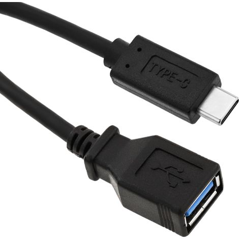 BeMatik - USB OTG câble-C 3.0 USB A mâle vers femelle 20cm 3.0 (1/5)
