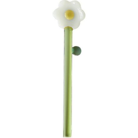Cuillère À Glace - Verre Borosilicaté Transparent - Manche Long - Pour Glaces Desserts Et Boissons Fraîches - 1 Pièce (1/3)