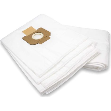 vhbw 10x Sacs compatible avec Nilfisk Attix 791-2M/B1, 40-0M PC Type 22 aspirateur - microfibre non tissée, 94cm x 35cm blanc