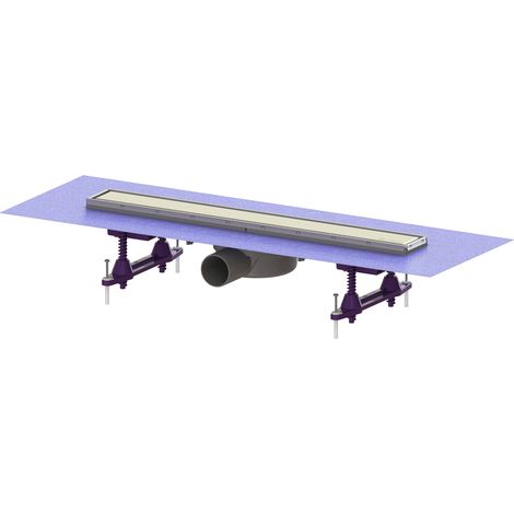 KESSEL-Canalina doccia Linearis Compact - L: 550 mm, DN 50, WaD, Copertura V2A, K 3, 45600.61M
