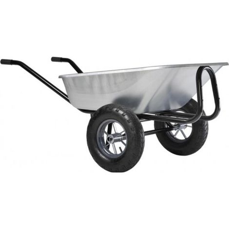 Schubkarre Haemmerlin expert twin 150L verzinkt luftbereifte Räder - 306015201 (1/3)