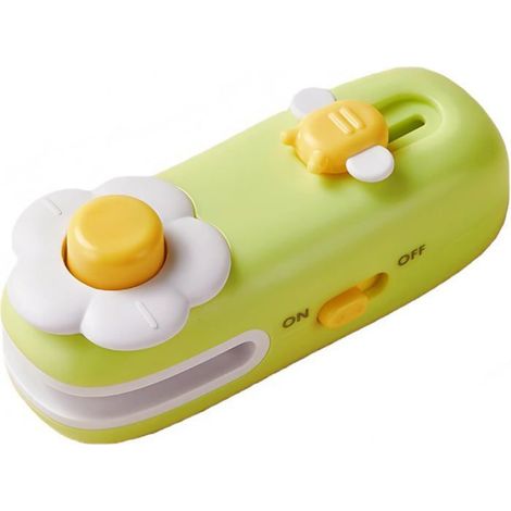 Scelleuse Thermique Rechargeable - Avec Cutter Intégré - Base Magnétique Pour Réfrigérateur - Pour Sacs Alimentaires - 1 Pièce (1/5)