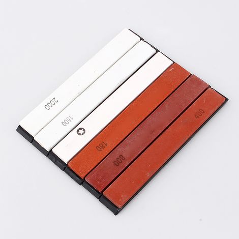 Set mit 6 Schleifsteinen (Körnung 180, 400, 800, 1500, 2000 und 3000) für die Küche (1/5)