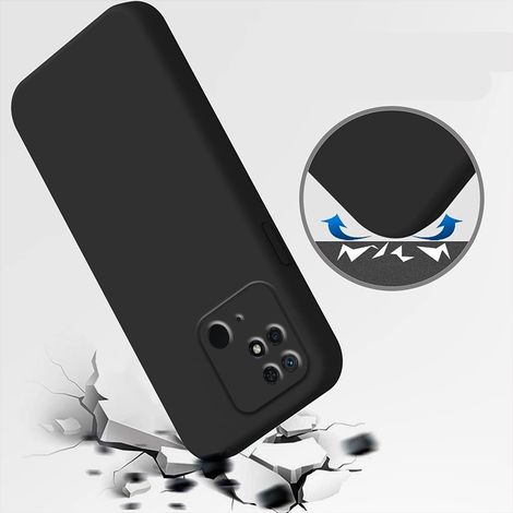 Custodia per Xiaomi Redmi 10C, in silicone leggero, nera (1/3)
