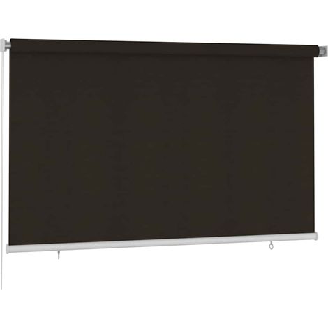 Maison Exclusive - Store roulant d'extérieur 245 (l) x 140 (H) cm marron HDPE (1/5)