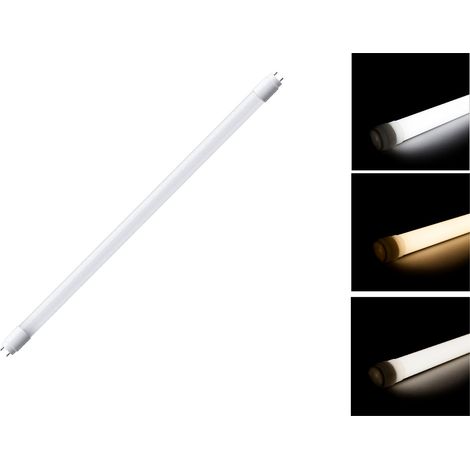 Tubo LED Luminoso 9w 60cm Attacco T8 Luce Fredda Calda Naturale Bianco Opaco (1/5)