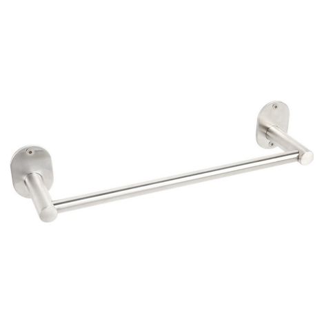 Metaform Blizz Porta asciugamani a barra in acciaio inox AISI 304 spazzolato 30 cm con fissaggio a parete e viti incluse, accessori per il bagno porta salviette (1/3)