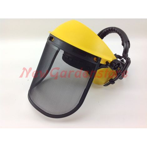 Visiera professionale in rete protezione occhi e cuffie antirumore 600299