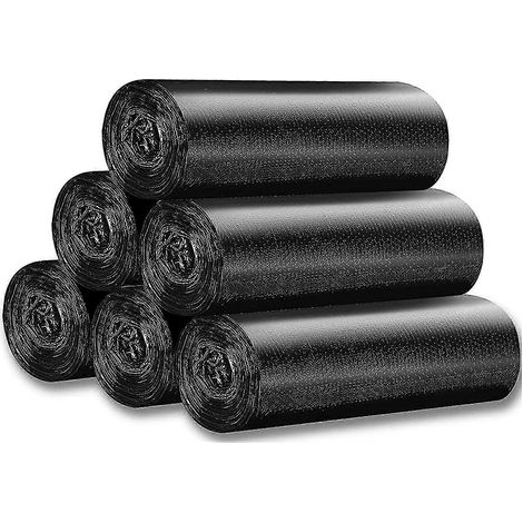 Sacs poubelle avec poignées, petits sacs à ordures pour bureau, cuisine, chambre, poubelle colorée, portable et résistante, lot de 100 (1/5)
